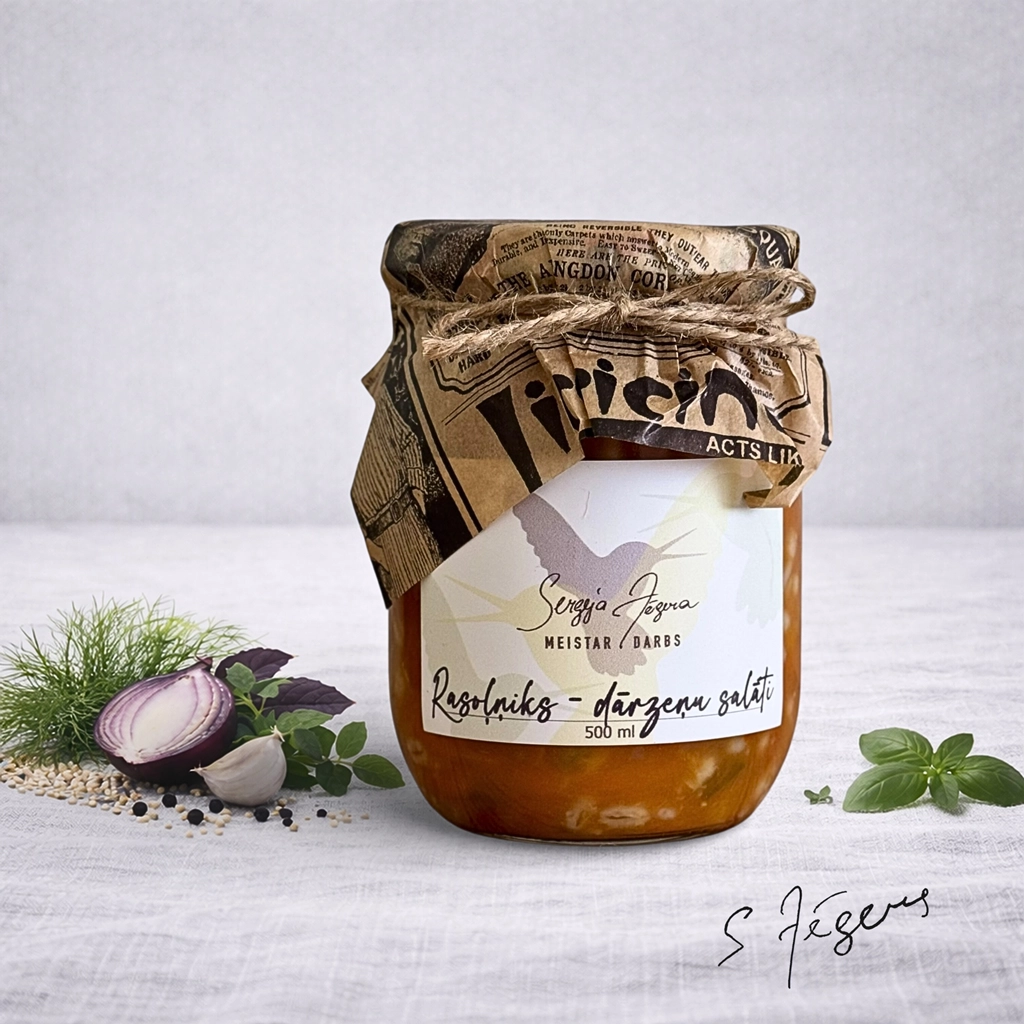Rosoļņiks dārzeņu salāti