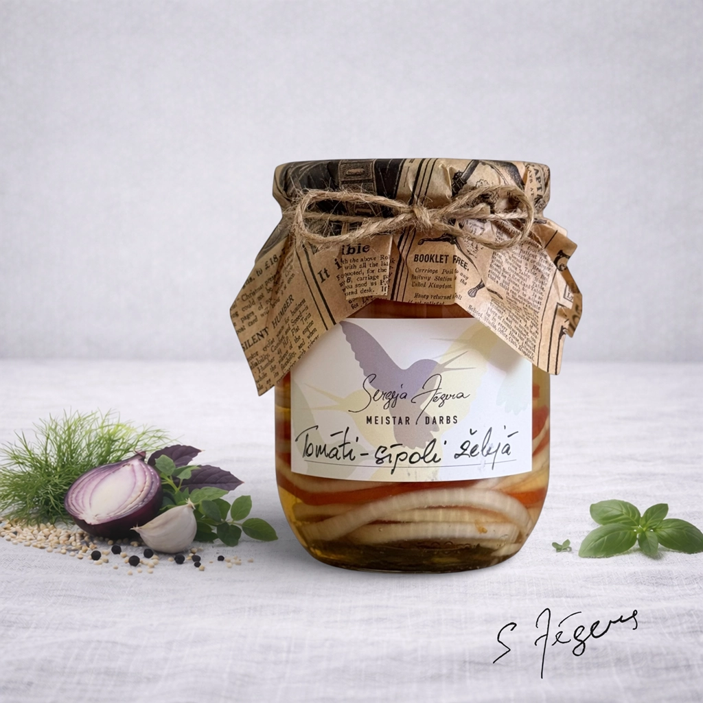 Tomāti - sīpoli želejā